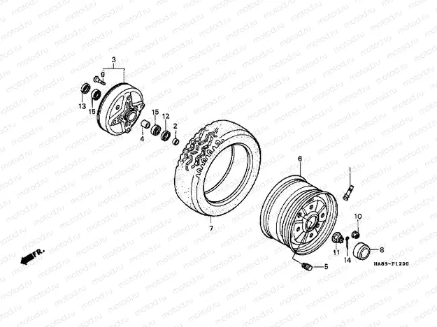 F-12 FRONT WHEEL