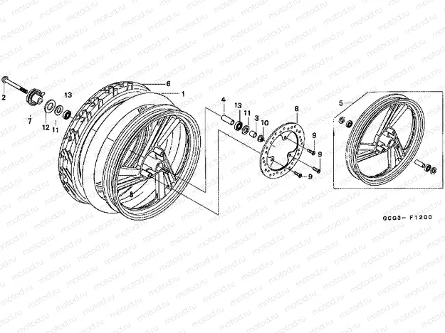 F-12 FRONT WHEEL