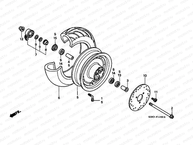 F-12 FRONT WHEEL