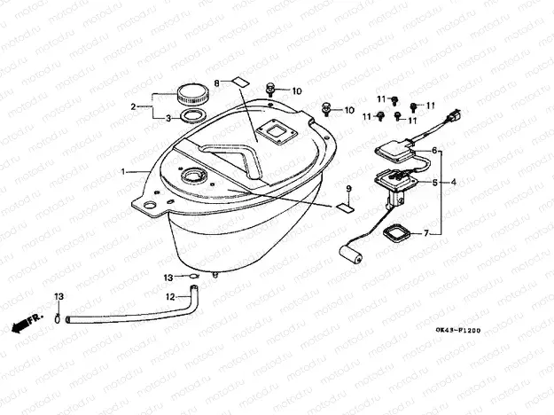 F-12 FUEL TANK (C50DF / LAG / G / DG / SN)