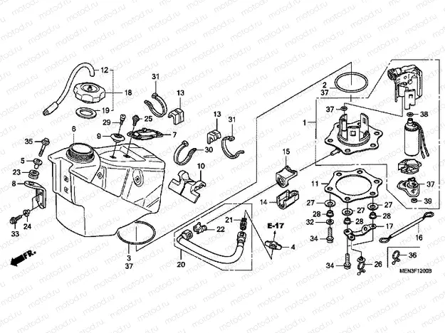 F-12 FUEL TANK (CRF450R9 / A)