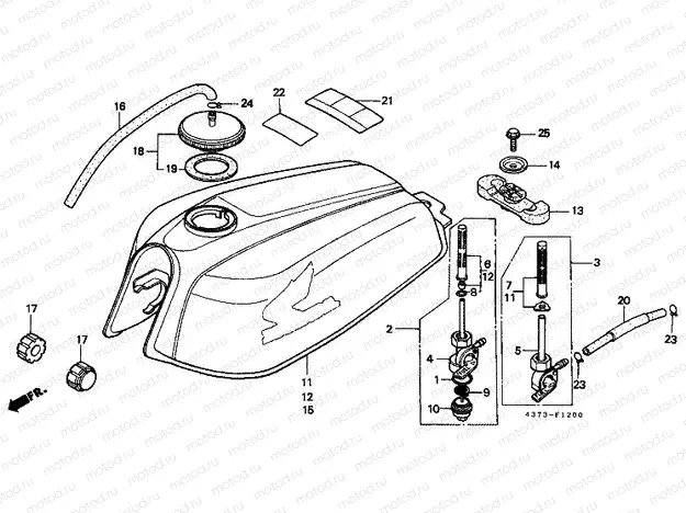 F-12 FUEL TANK (XL125SZ / A / B / C)