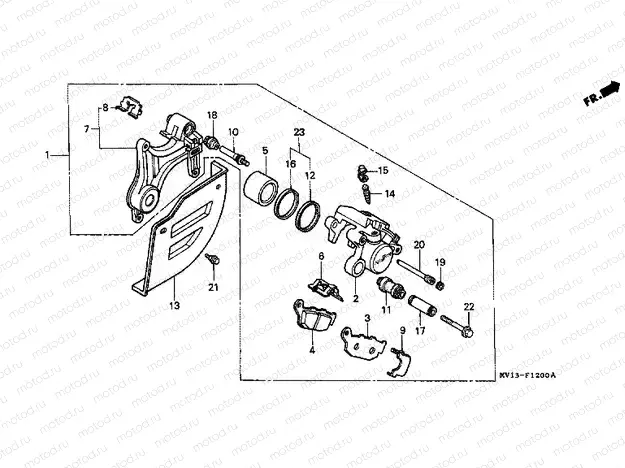 F-12 REAR BRAKE CALIPER