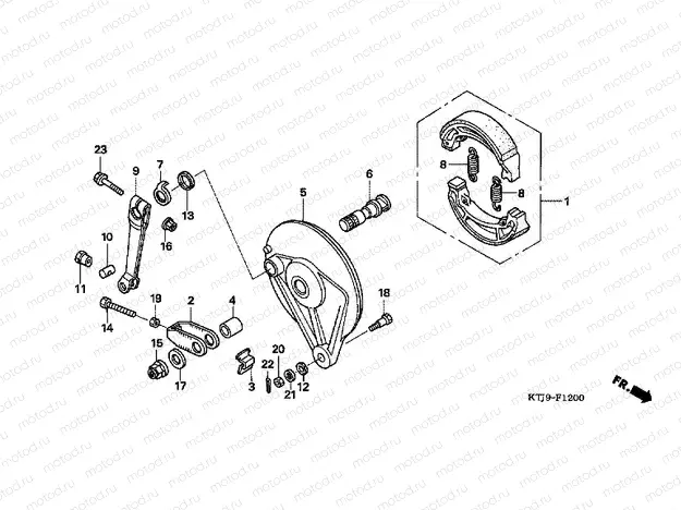 F-12 REAR BRAKE PANEL