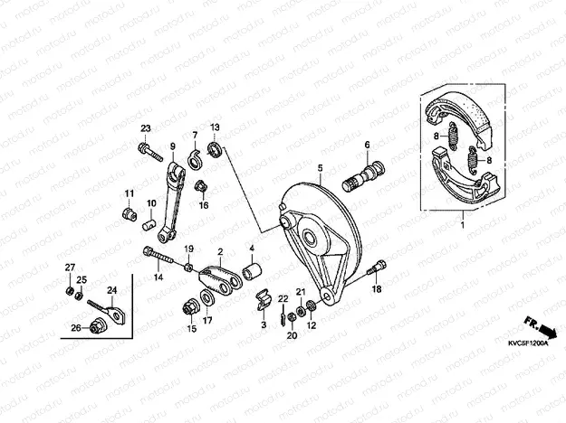 F-12 REAR BRAKE PANEL