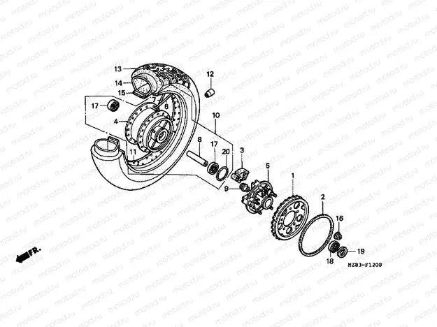 F-12 REAR WHEEL
