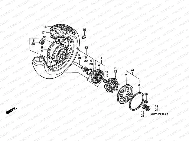F-12 REAR WHEEL