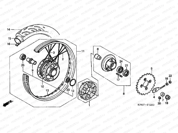 F-12 REAR WHEEL