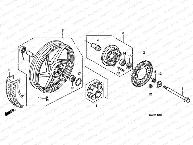 F-12 REAR WHEEL