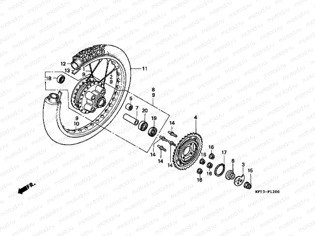 F-12 REAR WHEEL