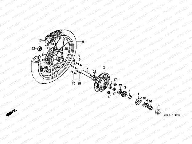 F-12 REAR WHEEL