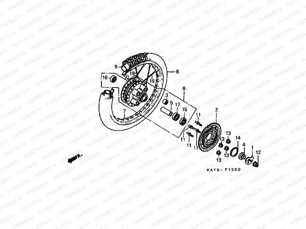F-12 REAR WHEEL