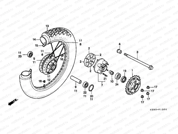 F-12 REAR WHEEL
