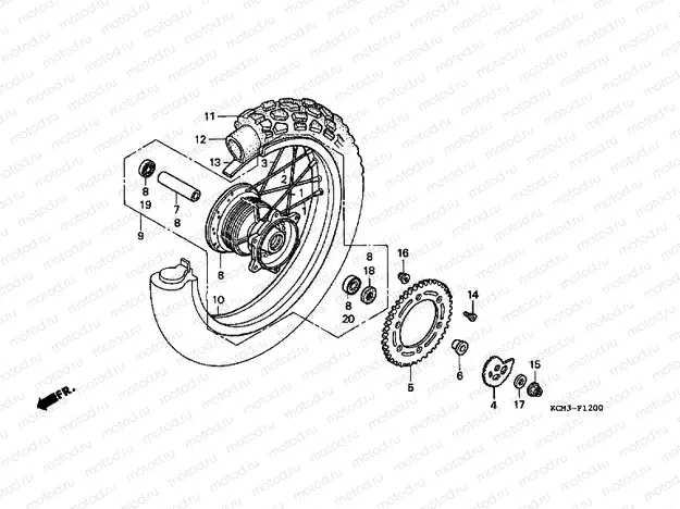 F-12 REAR WHEEL