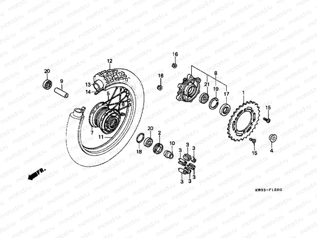 F-12 REAR WHEEL