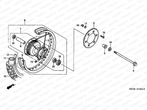 F-12 REAR WHEEL