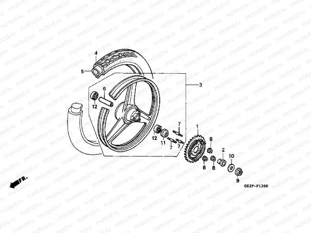 F-12 REAR WHEEL