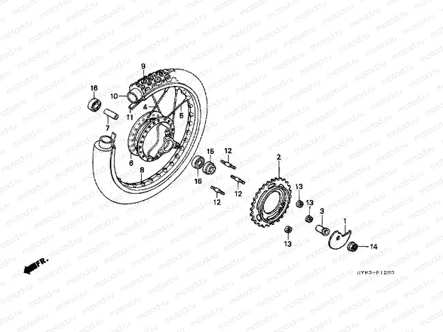 F-12 REAR WHEEL