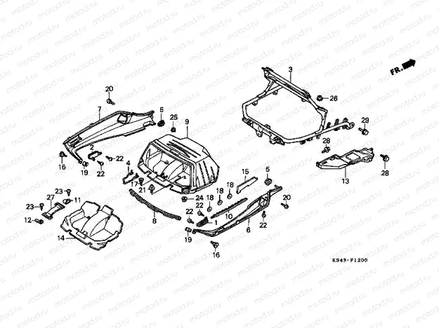 F-12 TRUNK LOWER COVER