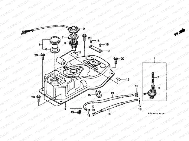 F-13-1 FUEL TANK (CH125J / L / M / N / P / R)