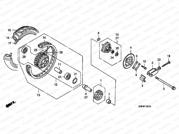 F-13-1 REAR WHEEL (SPEAR)