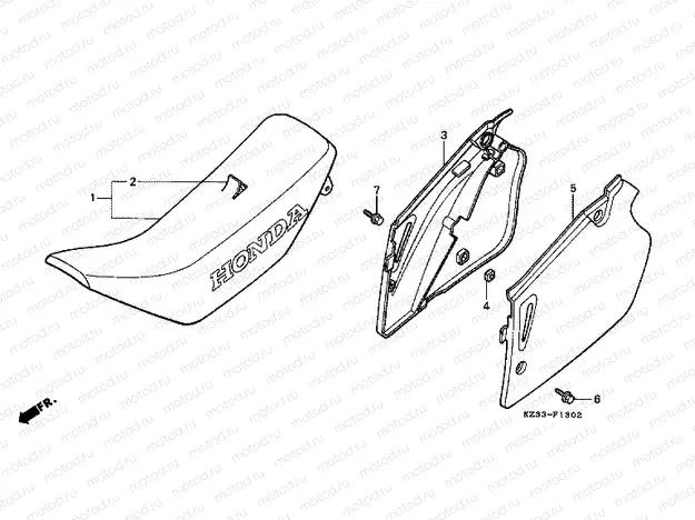 F-13-2 SEAT / SIDE COVER