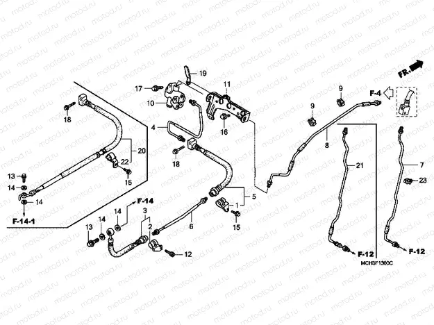 F-13 BRAKE LINES