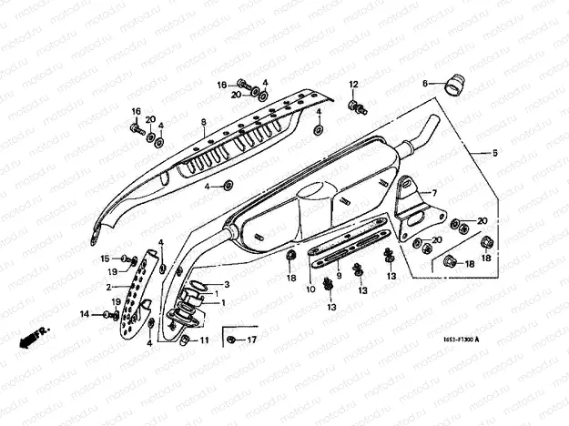 F-13 EXHAUST DRUM