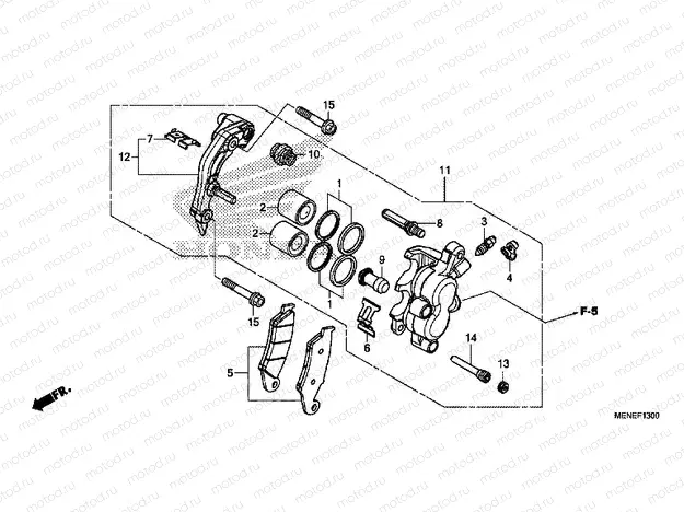 F-13 FRONT BRAKE CALIPER