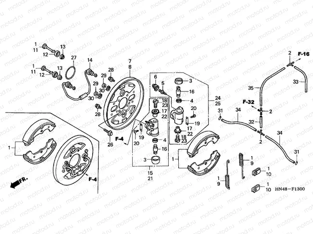 F-13 FRONT BRAKE PANEL