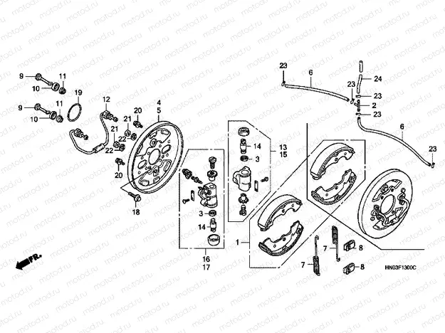 F-13 FRONT BRAKE PANEL