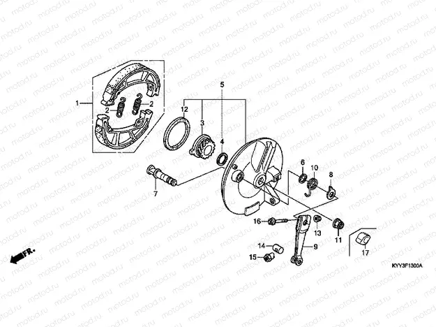 F-13 FRONT BRAKE PANEL