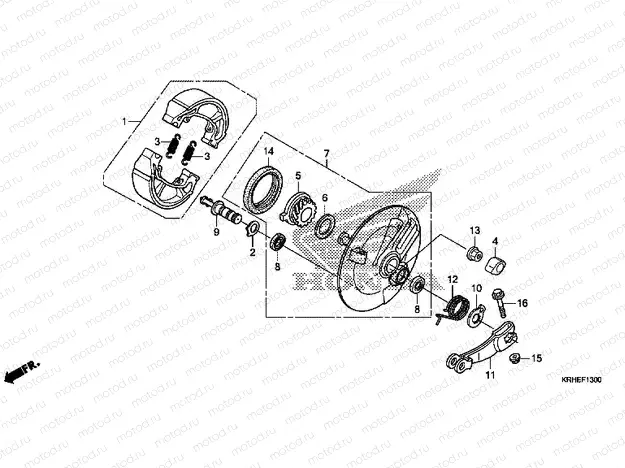 F-13 FRONT BRAKE PANEL
