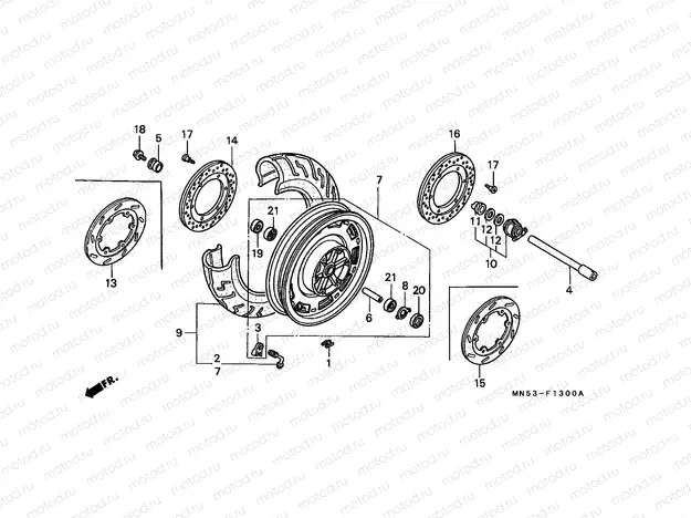 F-13 FRONT WHEEL