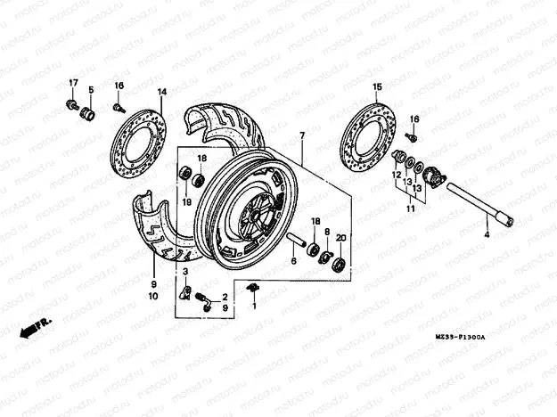 F-13 FRONT WHEEL