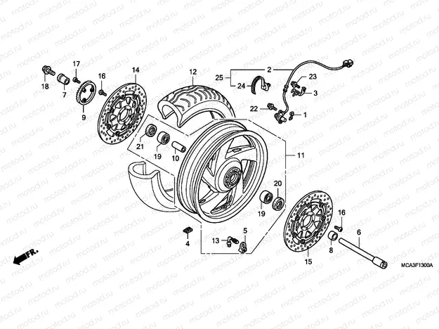 F-13 FRONT WHEEL