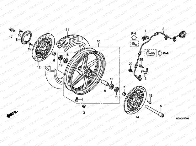 F-13 FRONT WHEEL