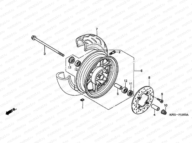 F-13 FRONT WHEEL