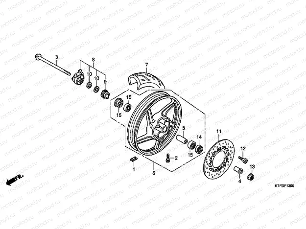 F-13 FRONT WHEEL