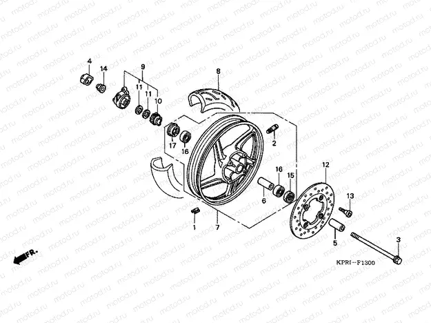 F-13 FRONT WHEEL