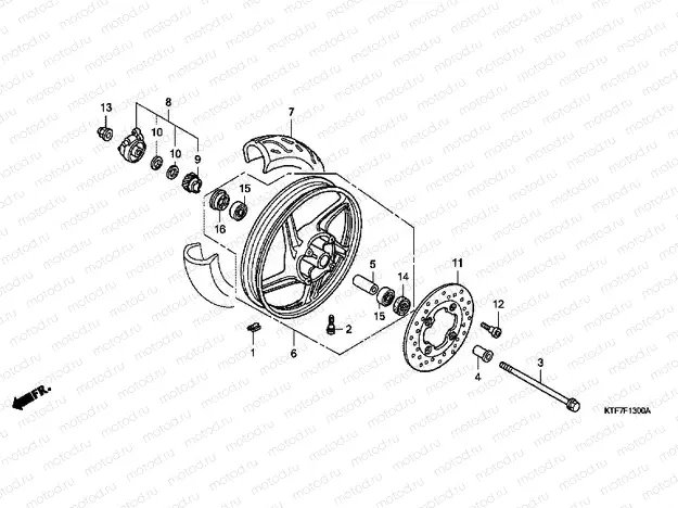 F-13 FRONT WHEEL