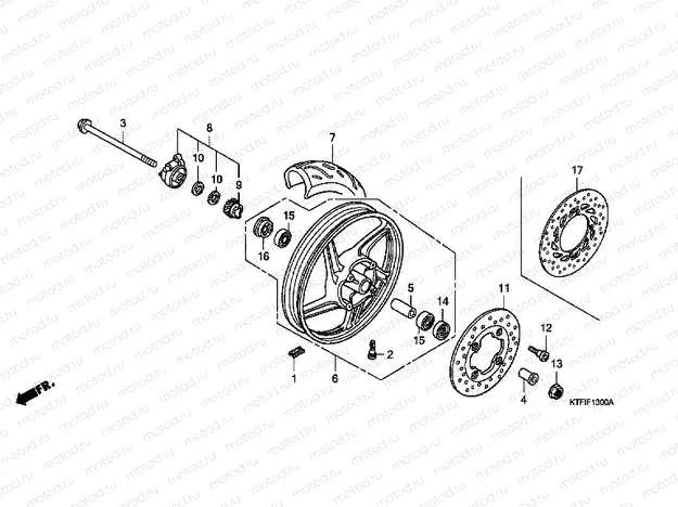 F-13 FRONT WHEEL