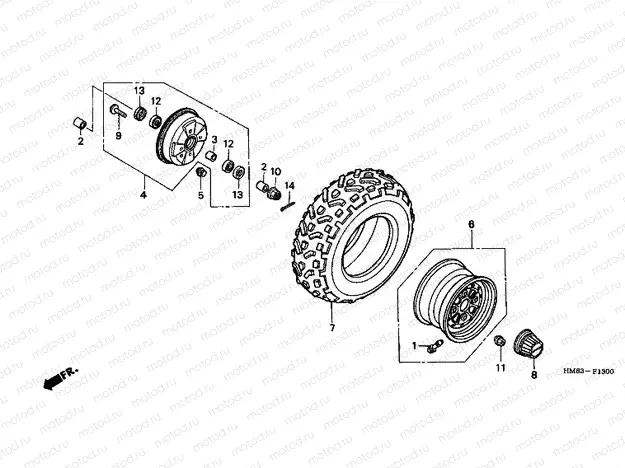 F-13 FRONT WHEEL