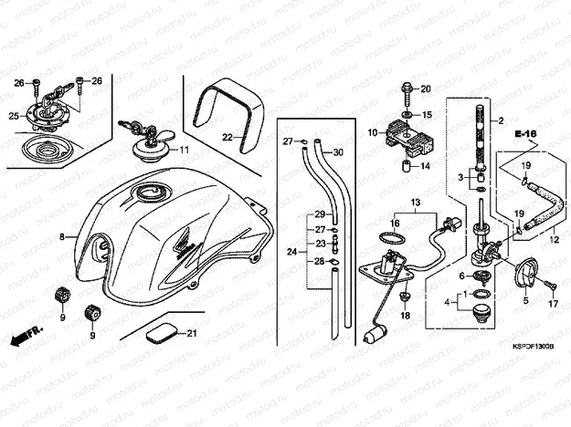 F-13 FUEL TANK (CBF1505 / M5 / 6 / M6 / 7 / M7 / M9 / MA)