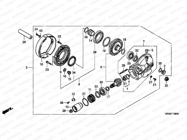 F-13 MAIN TRANSMISSION DRIVE GEAR