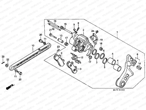 F-13 REAR BRAKE CALIPER (1)