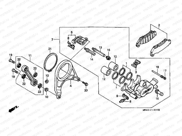 F-13 REAR BRAKE CALIPER