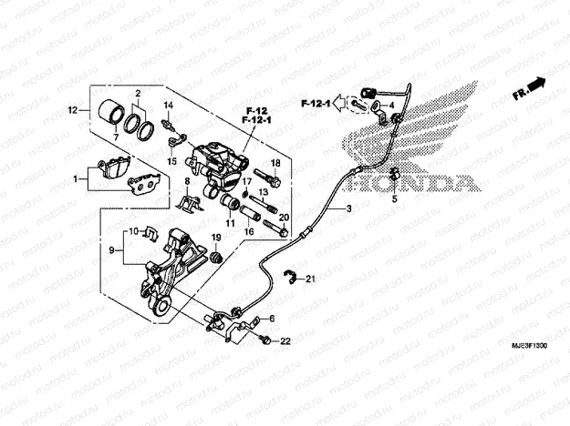 F-13 REAR BRAKE CALIPER