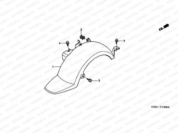 F-13 REAR FENDER