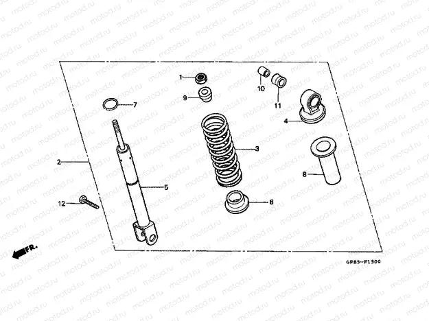 F-13 REAR SHOCK ABSORBER
